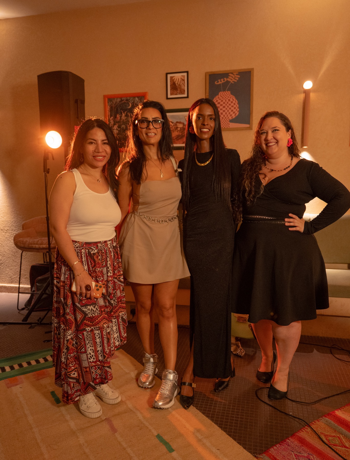 Sahar Ali with collaborators at the Creative Block Party